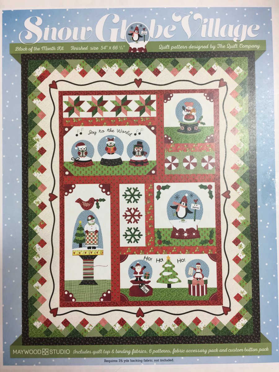 ETCQuiltShop's tweet photo. Just in today! The #SnowGlobeVillage Kit by Maywood, includes patterns, fabrics, and accessories, limited quatities https://t.co/A5mmhhH1RQ