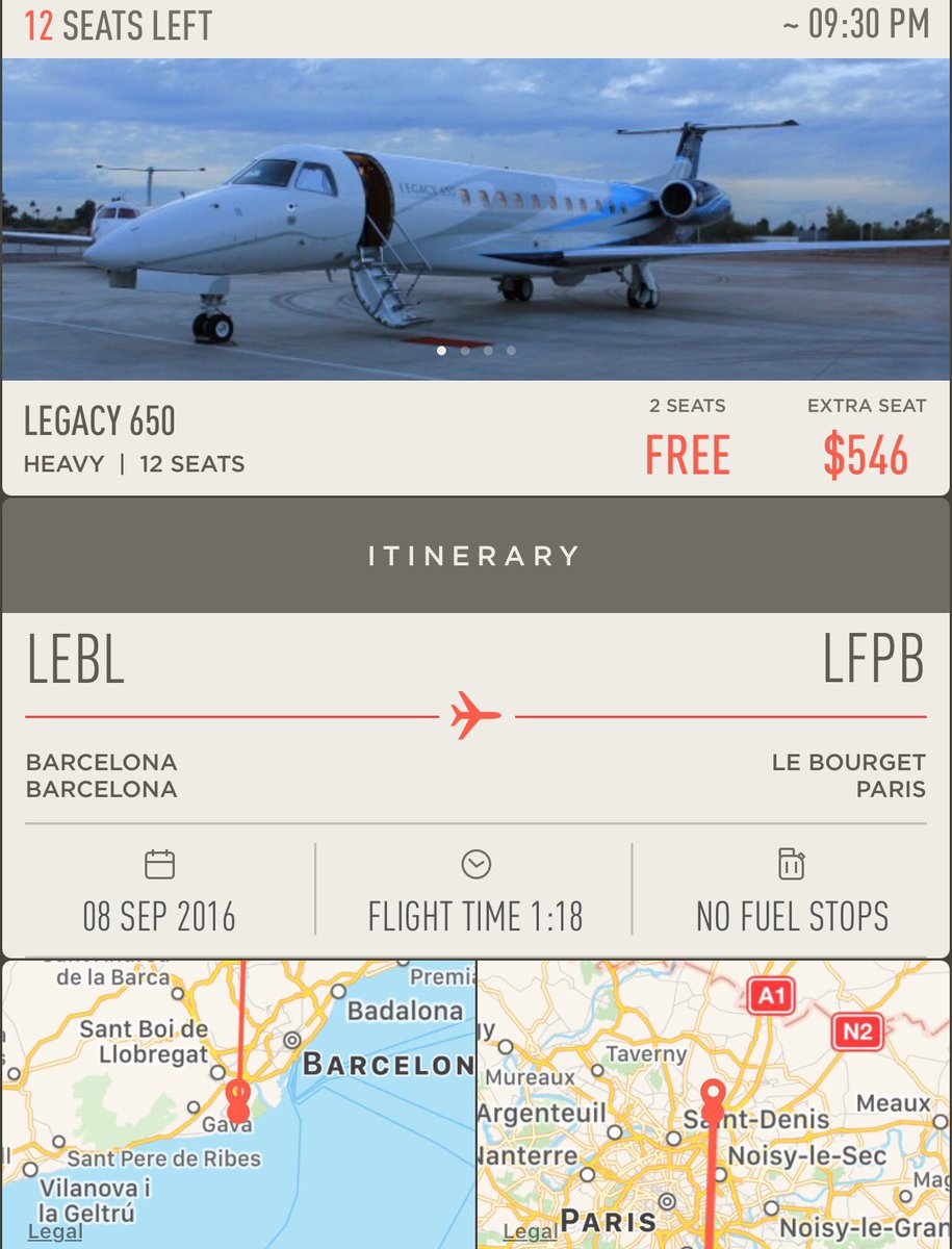 JetSmarter's tweet image. #JetDeal alert: #JetSmarter members can fly free from #Barcelona to #Paris tomorrow. Full details in the app.
