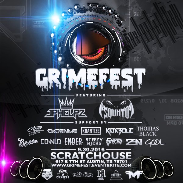 texasedmfam's tweet photo. Here's the FULL lineup for GRIMEFEST with @squnto and @jphelpz headlining!!!

Tickets at https://t.co/UA1gIycM6H https://t.co/cI4haiJLIX