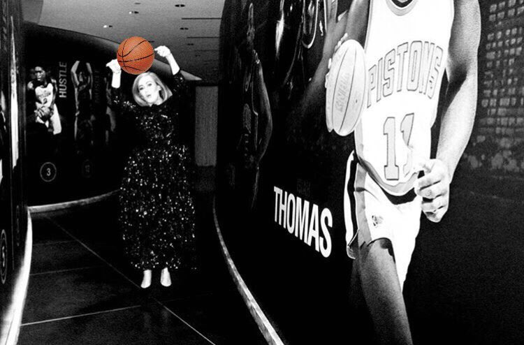 adelereacts's tweet image. “British star Adele is rumored to be joining Los Angeles Lakers in the upcoming NBA season.”
