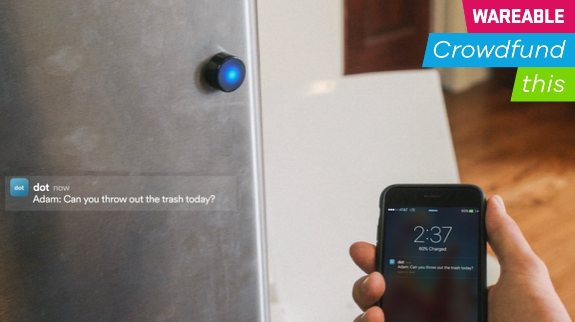 wareable's tweet photo. Crowdfund this: Dot is a digital post-it note and smart home accessory on @kickstarter now https://t.co/gTqf1yWs5N https://t.co/TTcxDAVlOS