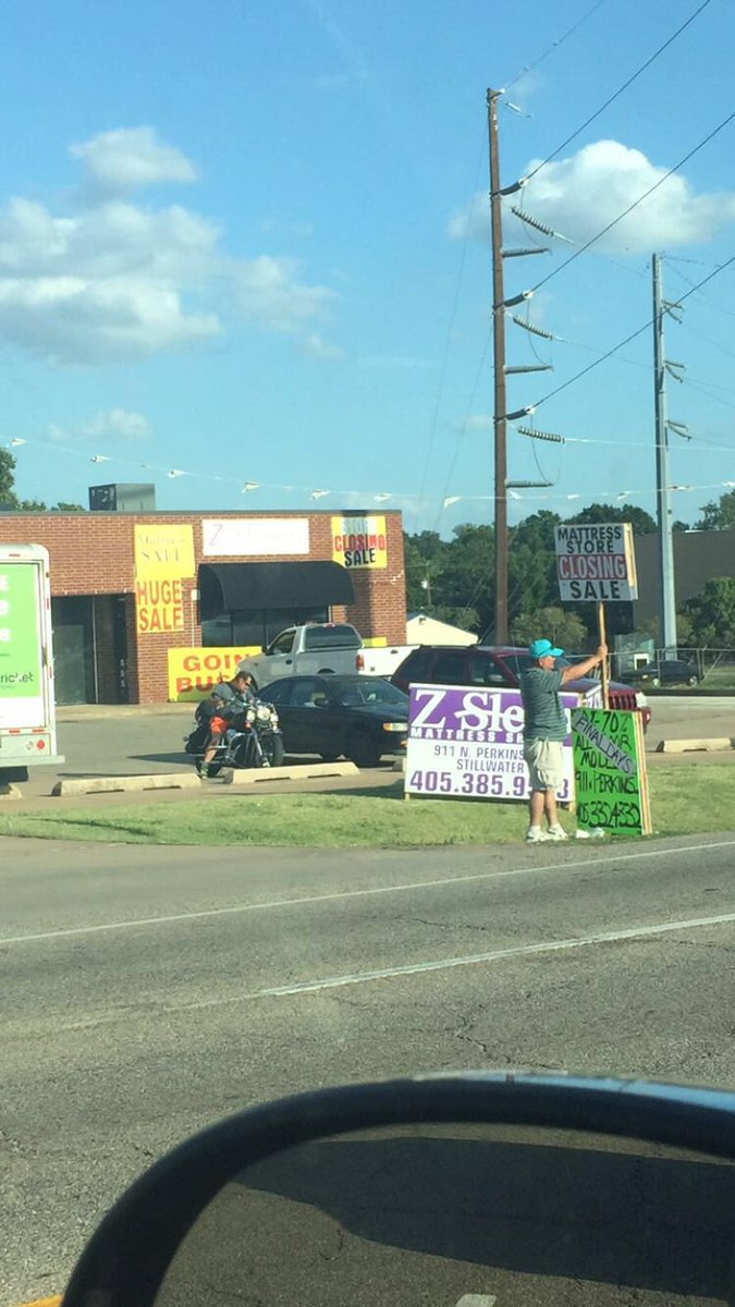 KING_MIDAS46's tweet photo. Longest going of of business sale in the history of going out of business sales @OKStateProbs https://t.co/w3C6zj0Q6x