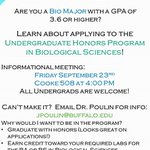 Photo by Biological Sciences (@UBBiology)