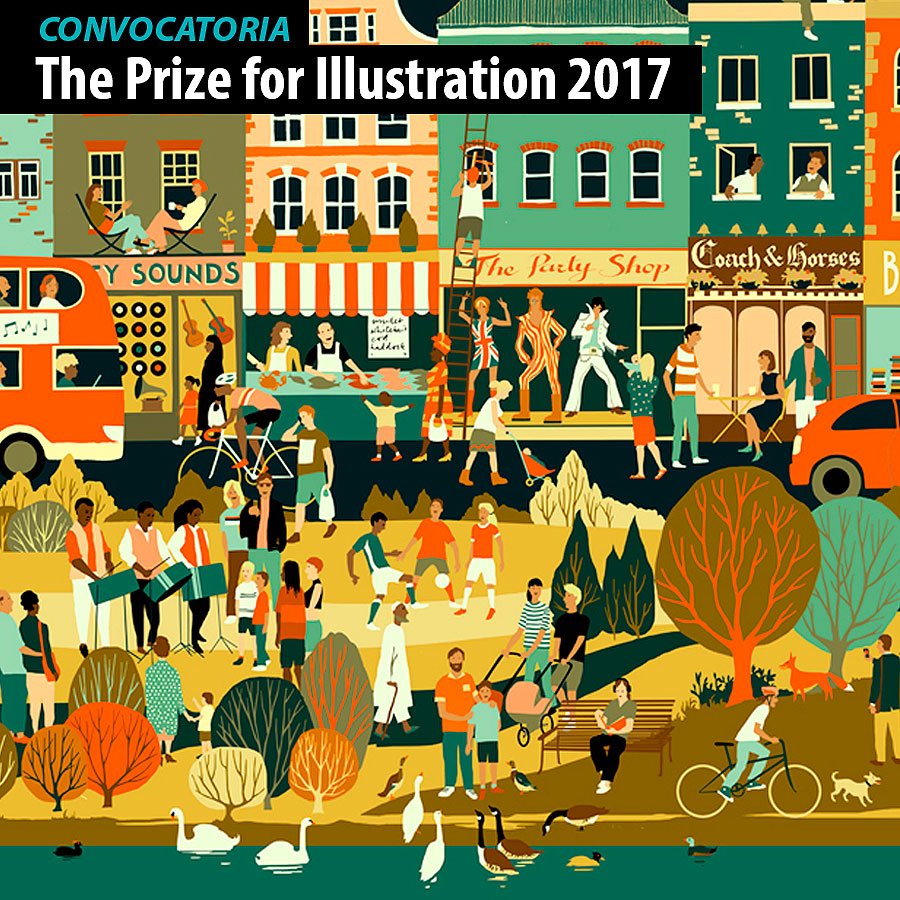 Colbicicleta's tweet photo. #BuzzBi #Convocatoria The Prize for Illustration 2017 - Sonidos de la ciudad @theaoi https://t.co/bZlCpT1epW https://t.co/3ioEJO5GVc