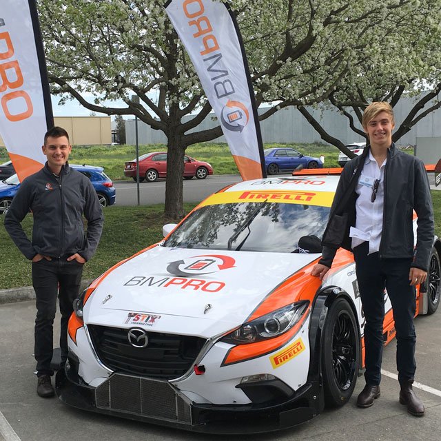 TeamBMPRO's tweet image. The boys from @marccarsaus dropped in for a visit. Stop by to say G'day, they'll be at the Setec offices 'til 2p!