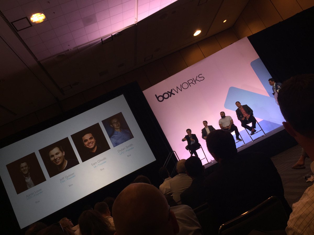 Andlib's tweet photo. Hands down one of my fav founder panels I've attended. @BoxHQ #BoxWorks https://t.co/oDLmrKyKy4