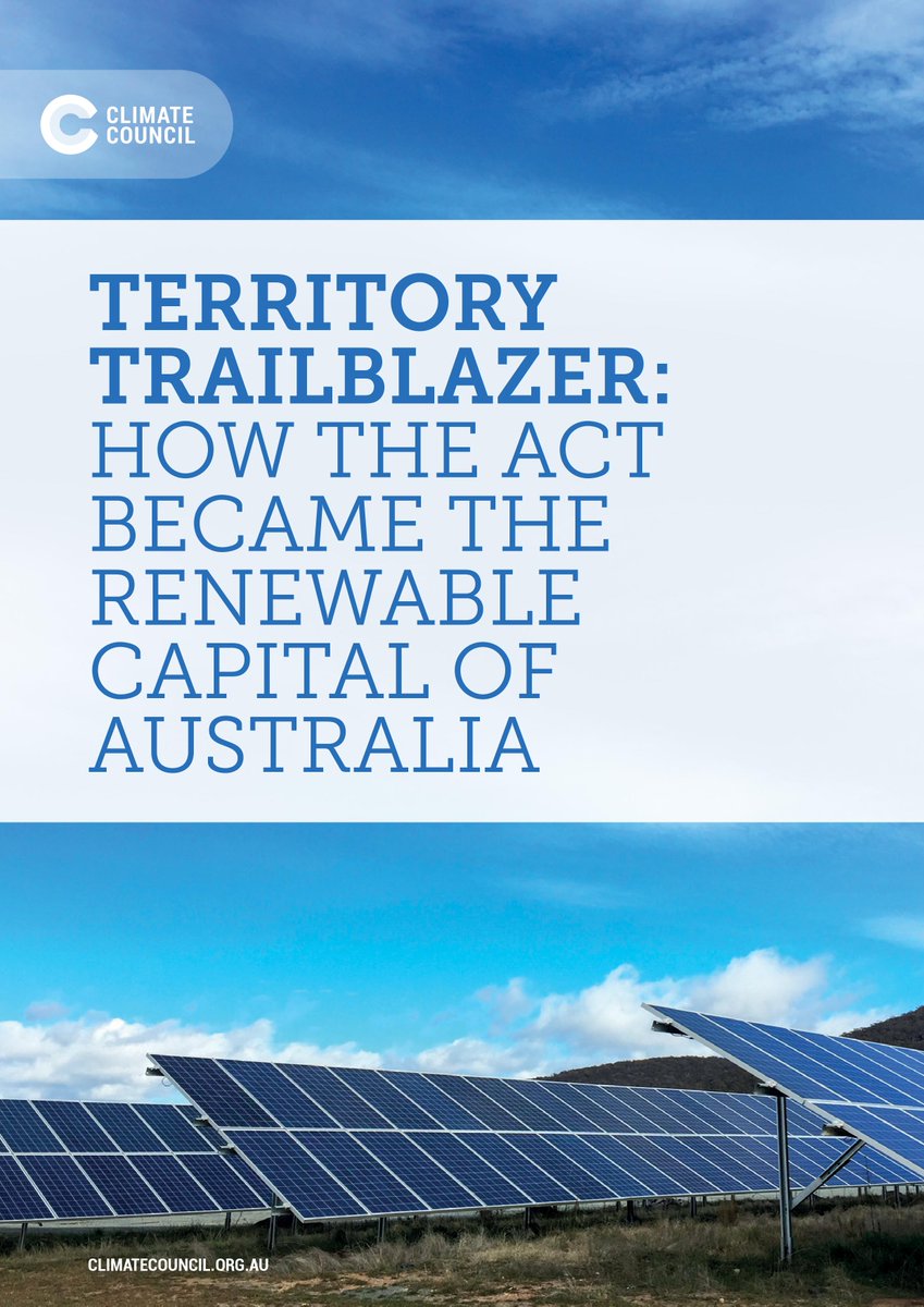 [NEW REPORT] Territory Trailblazer: How the ACT became the #renewables capital of Australia climc.nl/act_report