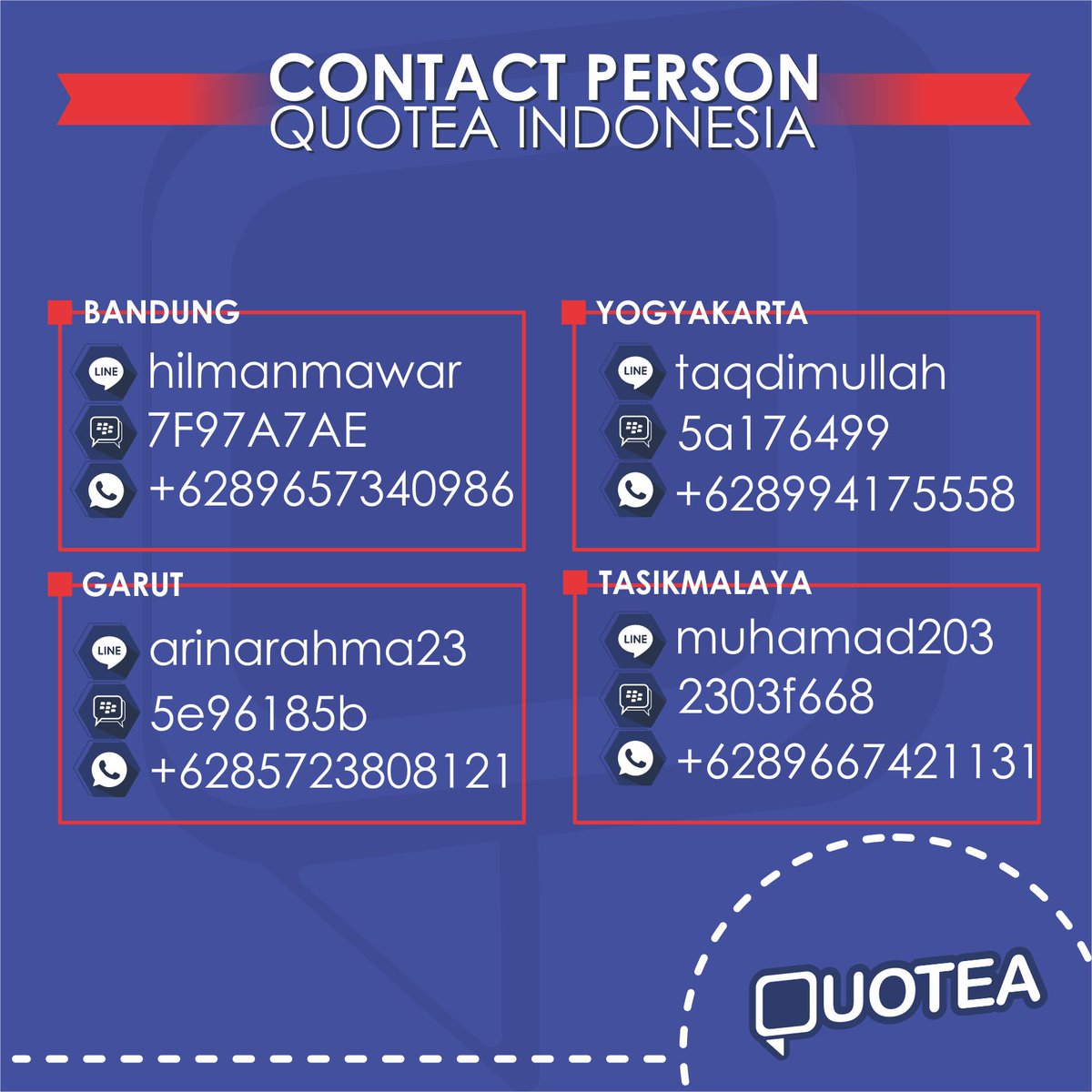 QuoteaID's tweet image. Yang masih bingung mau order #milktea quotea. Langsung ana hubungi kontak dibawah ini ya 😄😄