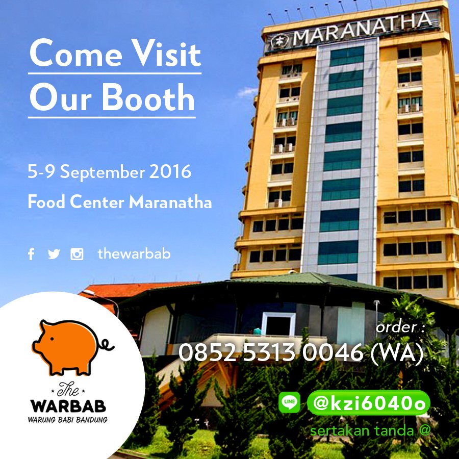 Yuk yang mau dateng ke Bazaar Universitas Kristen Maranatha. Berakhir di tanggal 9 September 2016 #UKM #Maranatha