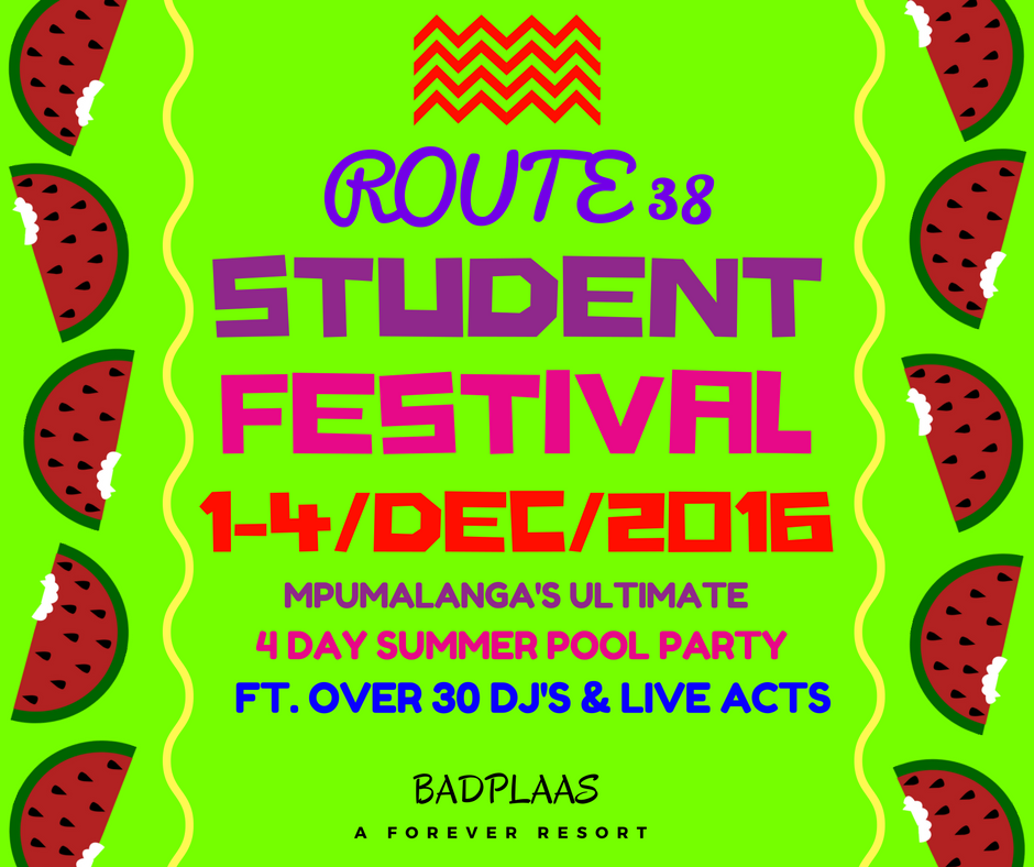 MpumaEvents's tweet image. @STMFan Hi, We would just like to let you guys know about @Route38Festival ft. 30 #djs this coming #summer