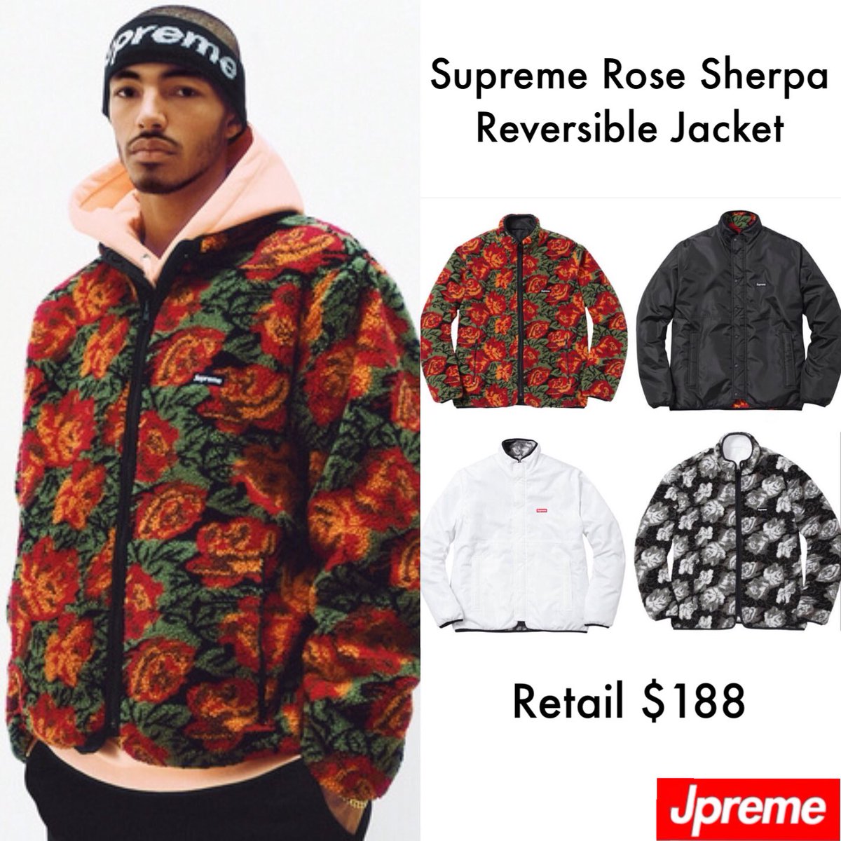 supreme roses sherpa