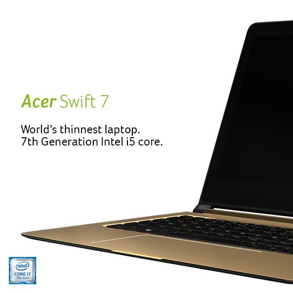 Acer Swift 7 Core i5 7th Gen