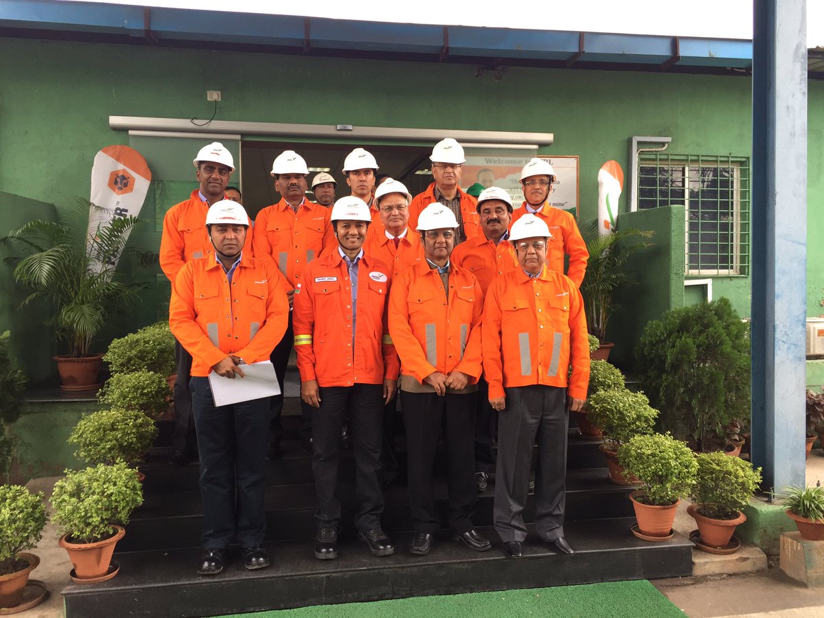 At Angul , Odisha @JSPLCorporate steel plant with the directors for plant visit and Board meeting ..