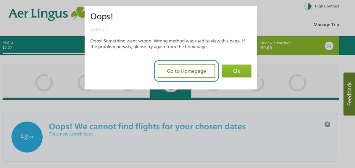 gilligan_j's tweet photo. @AerLingus I'm unable to change flight - v frustrating error on your website all week. Please assist! https://t.co/ZcLipwf38i