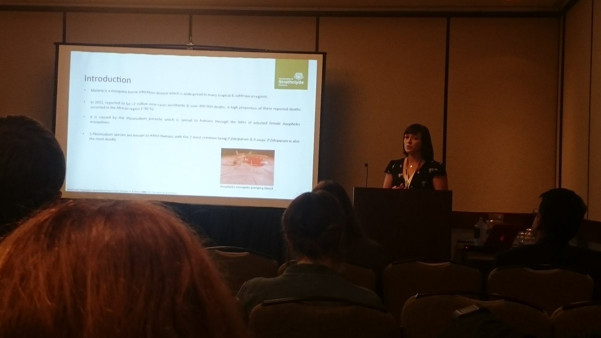 craig0311's tweet photo. @lauraframe4 presenting her work at #SciX2016 on the differentiation of infected and non-infected malaria tissue @nanometchem @StrathChem https://t.co/C2JUpXX02n