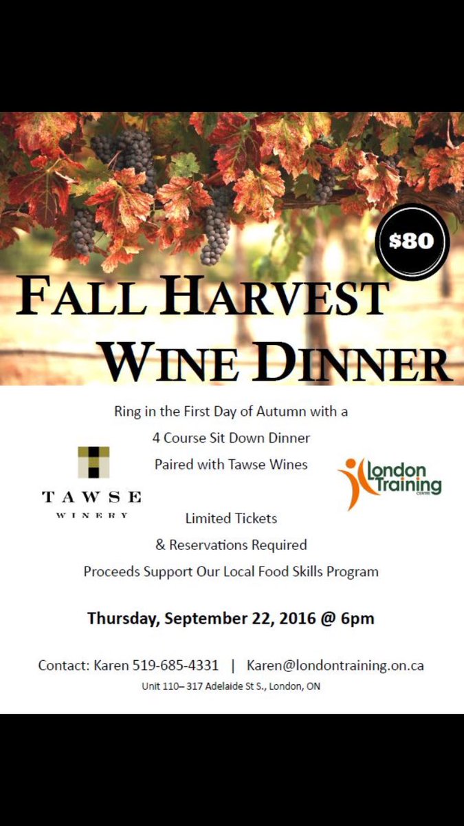 Tables are set! #TawseHarvestDinner <a href="/eatdrinkmag/">Eatdrink Magazine</a> @OntarioCulinary <a href="/ethicalgourmet/">Bryan Lavery</a> <a href="/cheffieb/">CheffieBoi-(Ashton)</a> @GfbChef <a href="/laschicascoffee/">Las Chicas Del Cafe</a>