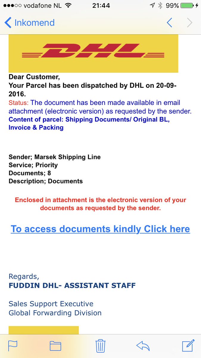 DaMarcusNL's tweet image. Spammail wordt met de dag beter.