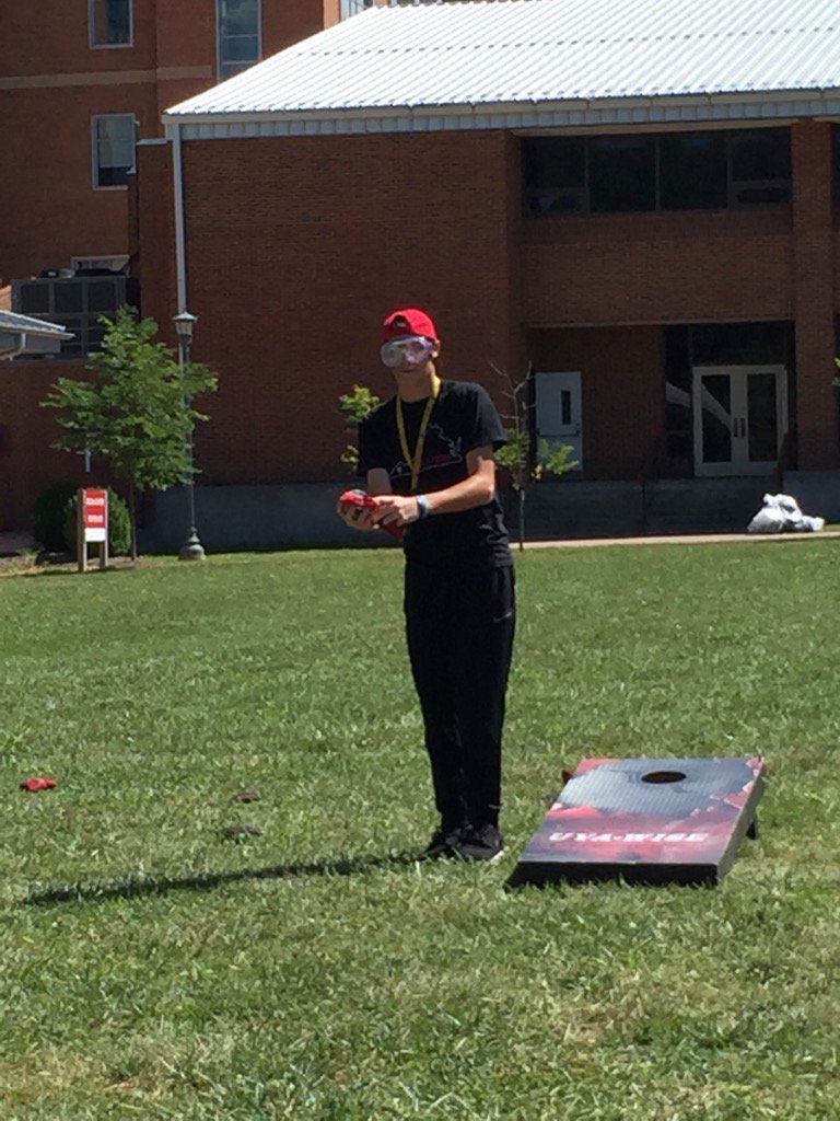 UVAWiseSAAC's tweet photo. What's your Cornhole accuracy with a .15 BAC? #BeforeOneMore #CAVIMPACT https://t.co/za7R6pJW8Y