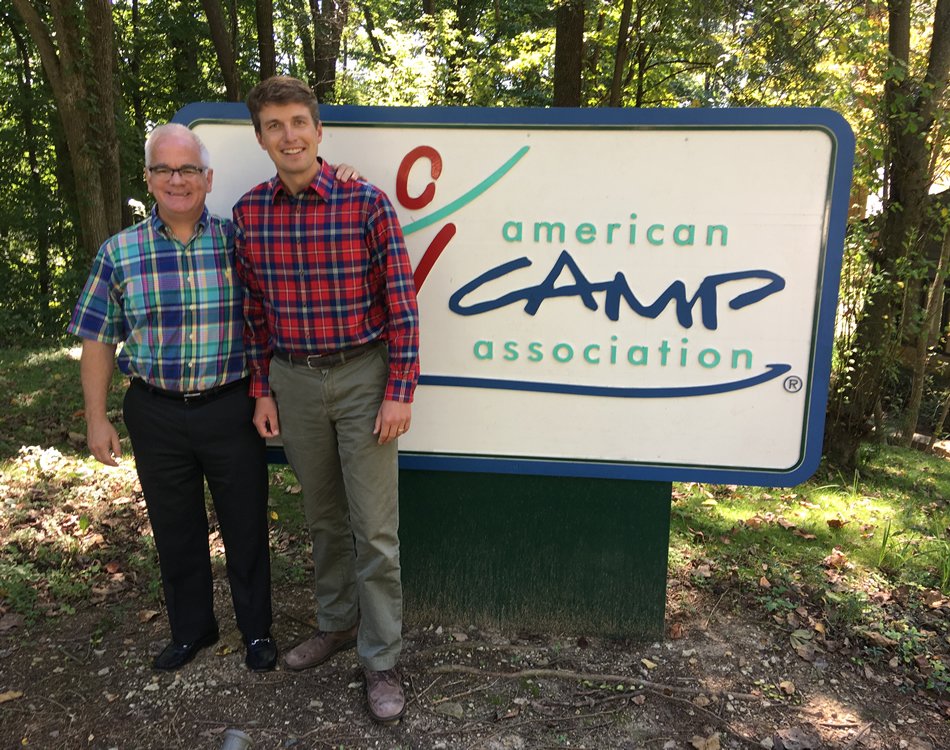 ACAcamps's tweet photo. Former CEO Tom Holland was on hand this week to welcome incoming CEO Tom Rosenberg as part of his orientation at the ACA admin office. https://t.co/VNEgIGzPdo
