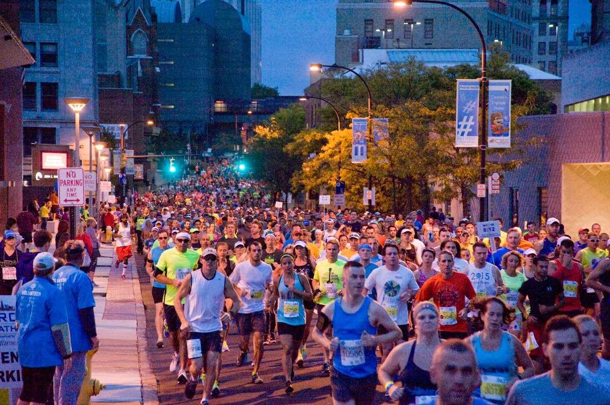 firstenergycorp's tweet photo. #TBT to last year's @AkronMarathon. We're thrilled to partner with @AkronChildrens to make this year's event one of the best ever! #runAkron https://t.co/9IG9u7lpOe