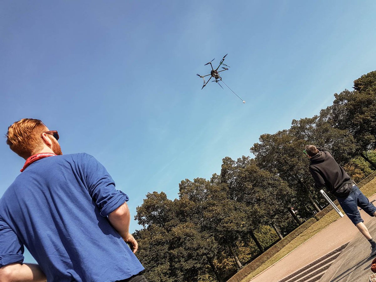our first #drone shot with a #Gear360
