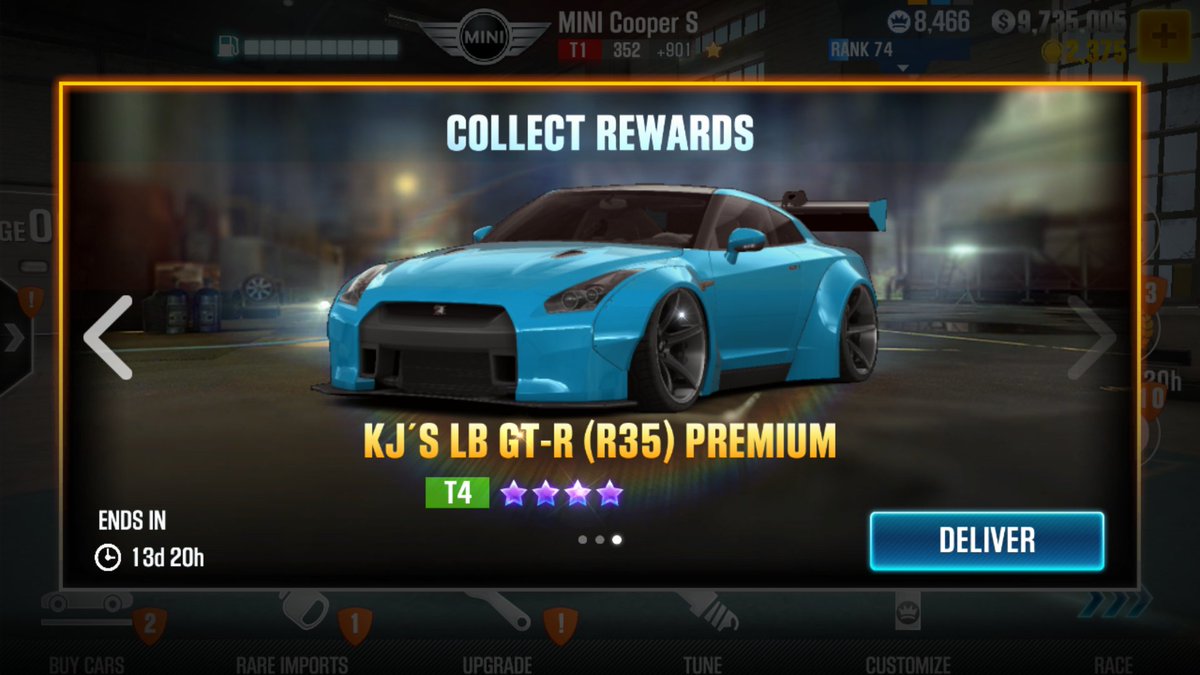 TonyWhite217's tweet photo. @CSRRacing Today is a good day. Now time to grind for the F40! #CSR2 #LBR35 https://t.co/aFssiQMu6j