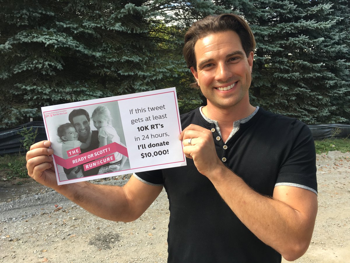 smcgillivray's tweet photo. Ready or Scott for a @CBCF #CIBCRunfortheCure fundraising challenge😃? Spread the word! https://t.co/a5QbvIbjQ1