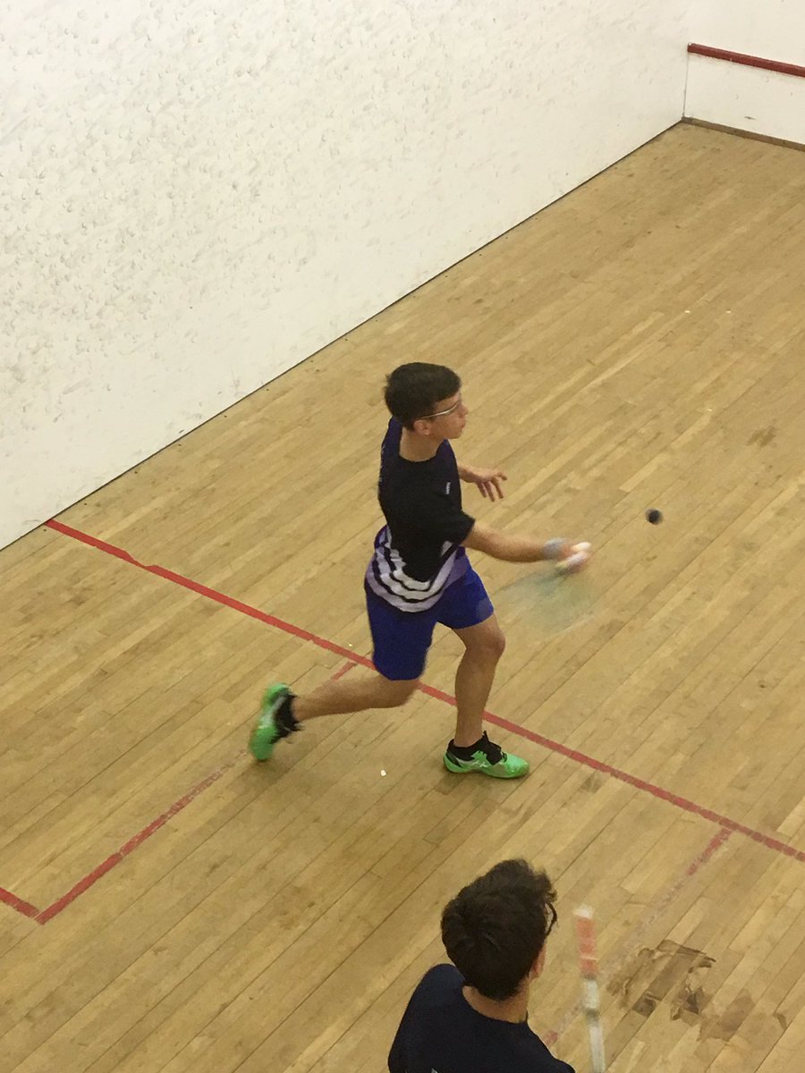 wycliffesquash's tweet photo. First national schools match of the season vs KES in Birmingham. Daniel's first match in the new Wycliffe shirt! https://t.co/fYlHmajVwj