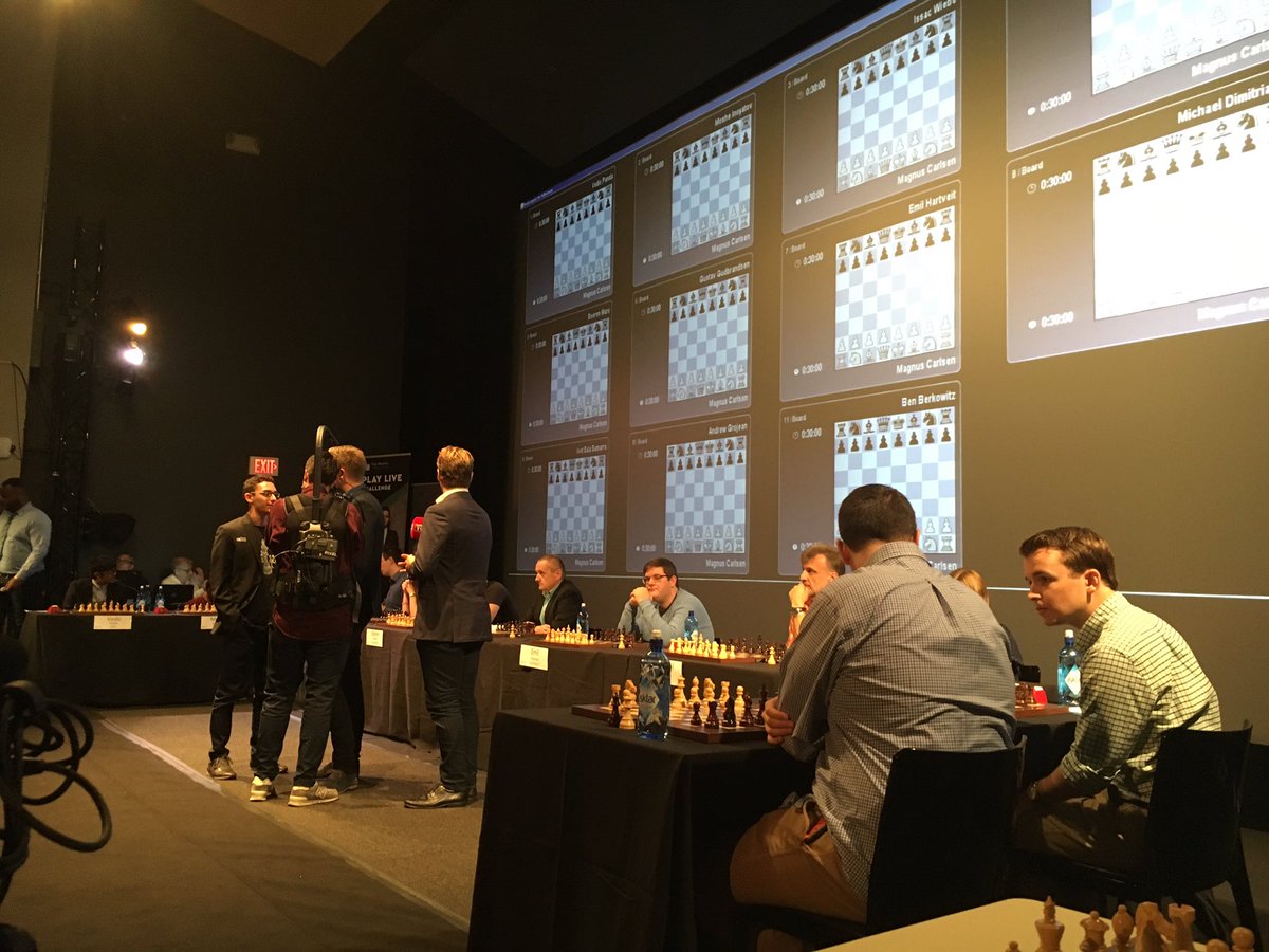 LibertySciCtr's tweet photo. Play Magnus Live #chess challenge at LSC is about to start! Stream it here: https://t.co/k7F1wbMEAz #chess #lscchess #MagnusCarlsen https://t.co/HuFBQsfKVy