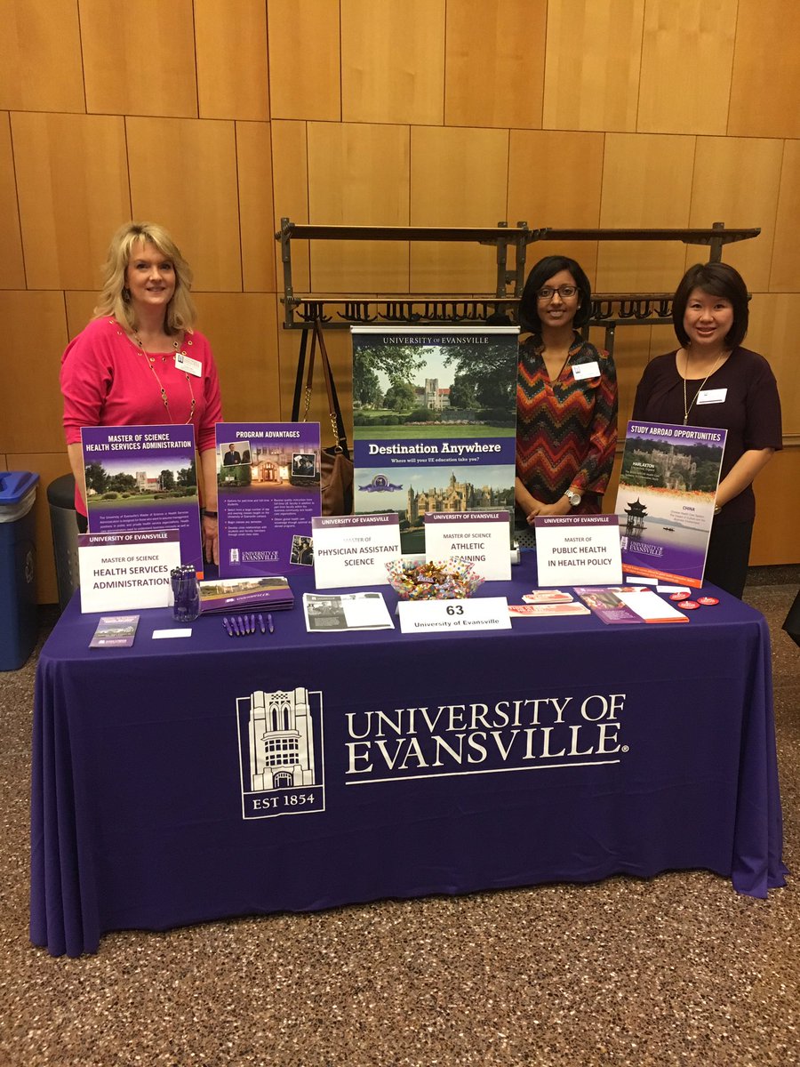 UEvansville's tweet photo. UE School of Public Health representing graduate programs at the IUPUI Graduate Expo. #MPH #DPT #MSHSA #PA #graduateprograms #mastersinAT https://t.co/oFb69qlwbC
