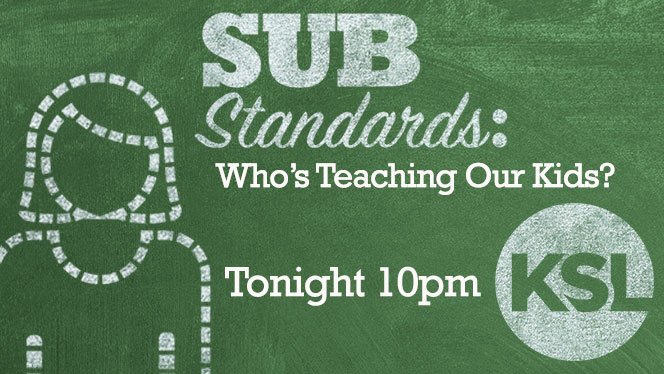 KSL5TV's tweet photo. Tonight: what @DeanieWimmer learned about #Utah teacher shortages &amp; classroom challenges when she became a #SubForaDay https://t.co/xHFWgv4eyn