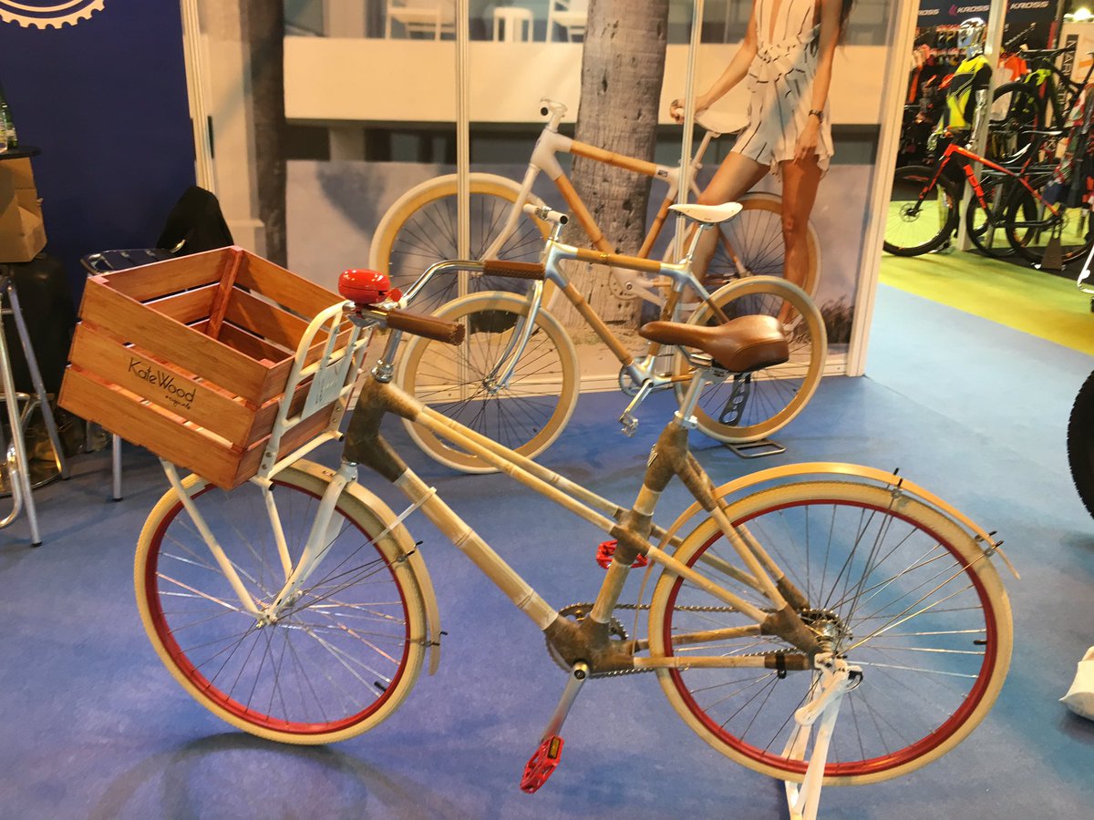Impressed with the bamboo bikes at #cycleshow
