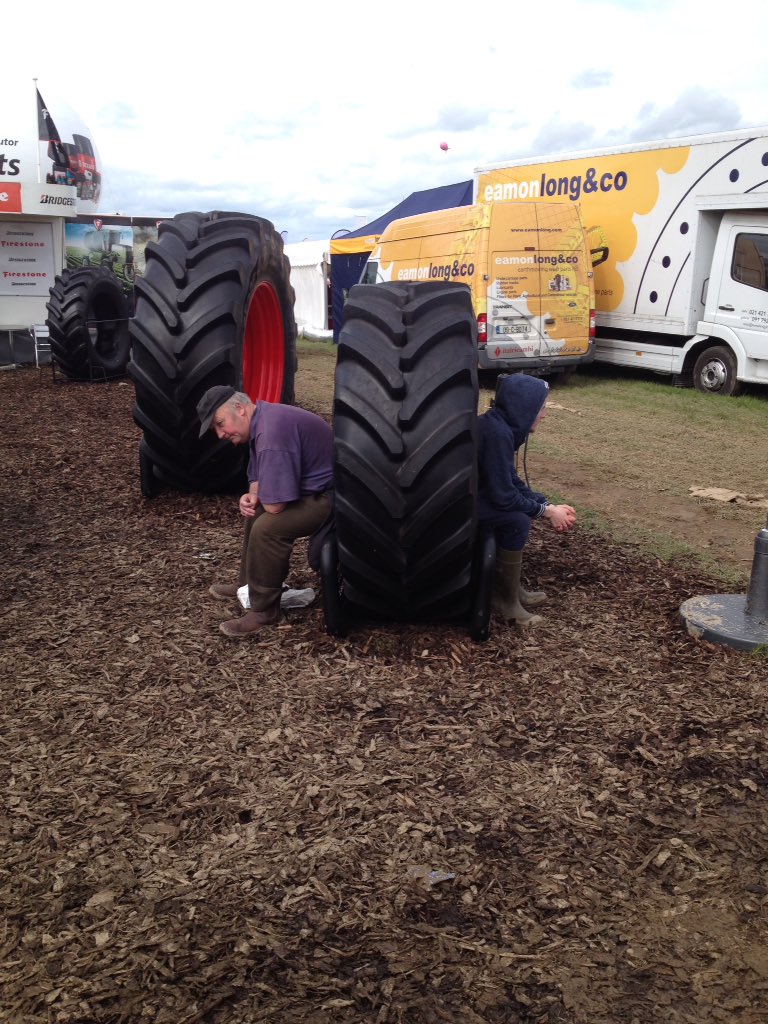 These 2 got tyred at the ploughing!! #Ploughing16