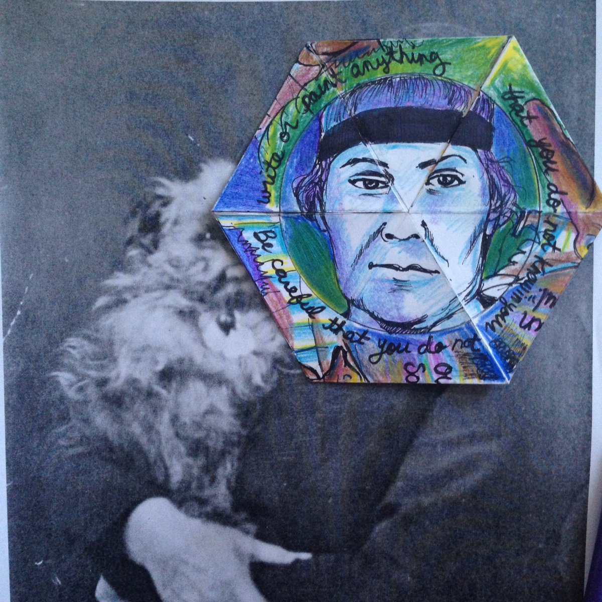 D_Gardner_Art's tweet photo. Fun with ART & MATH #emilycarr #groupofseven #mathtoy #hexaflexagon @TTLastSpring @TheTomThomson https://t.co/IsYPhICmMU