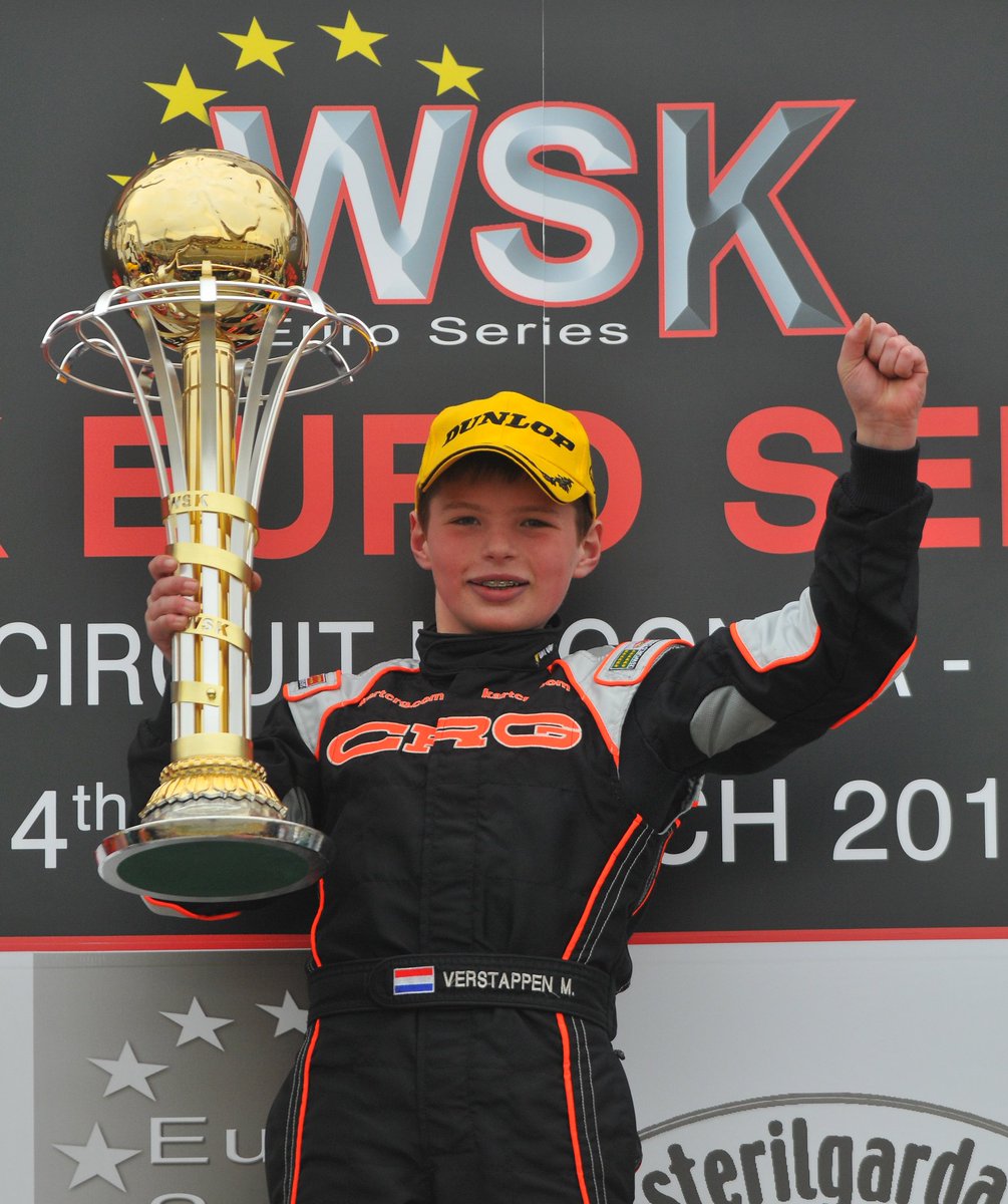 F1's tweet image. #OnThisDay in 2013 @Max33Verstappen won the Karting World Championship - just three years after his first international race #OTD 🗓 👶