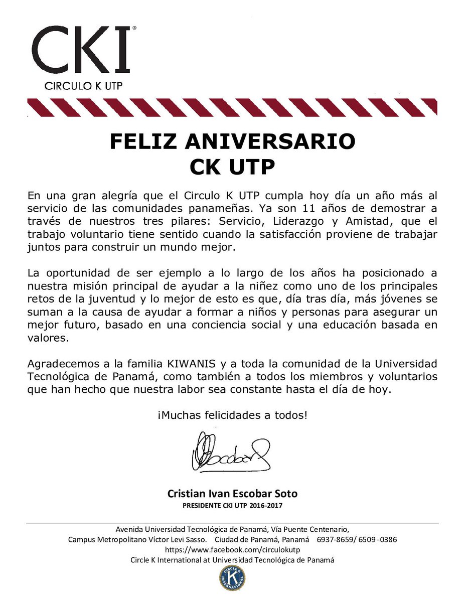 CIRCULO K UTP PANAMÁ tweet media