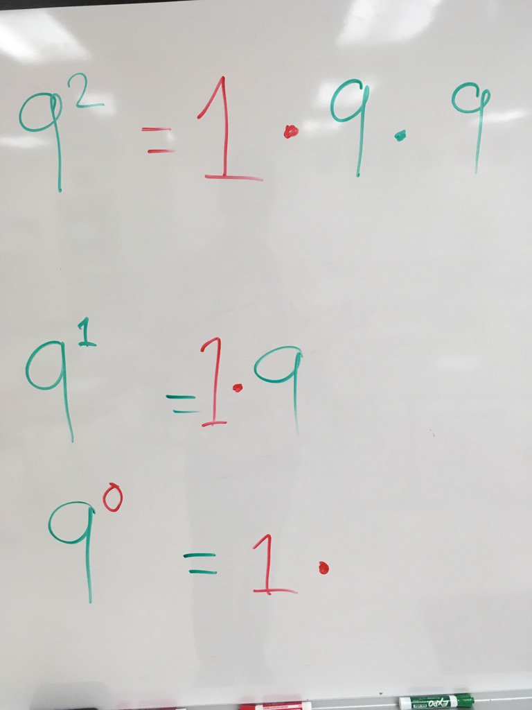 Blockzorz's tweet photo. "How do you do something to the power of 1?" - Aidan G getting us to dig deeper today! #bethespark #wallworthy https://t.co/gqgkSwr0qz