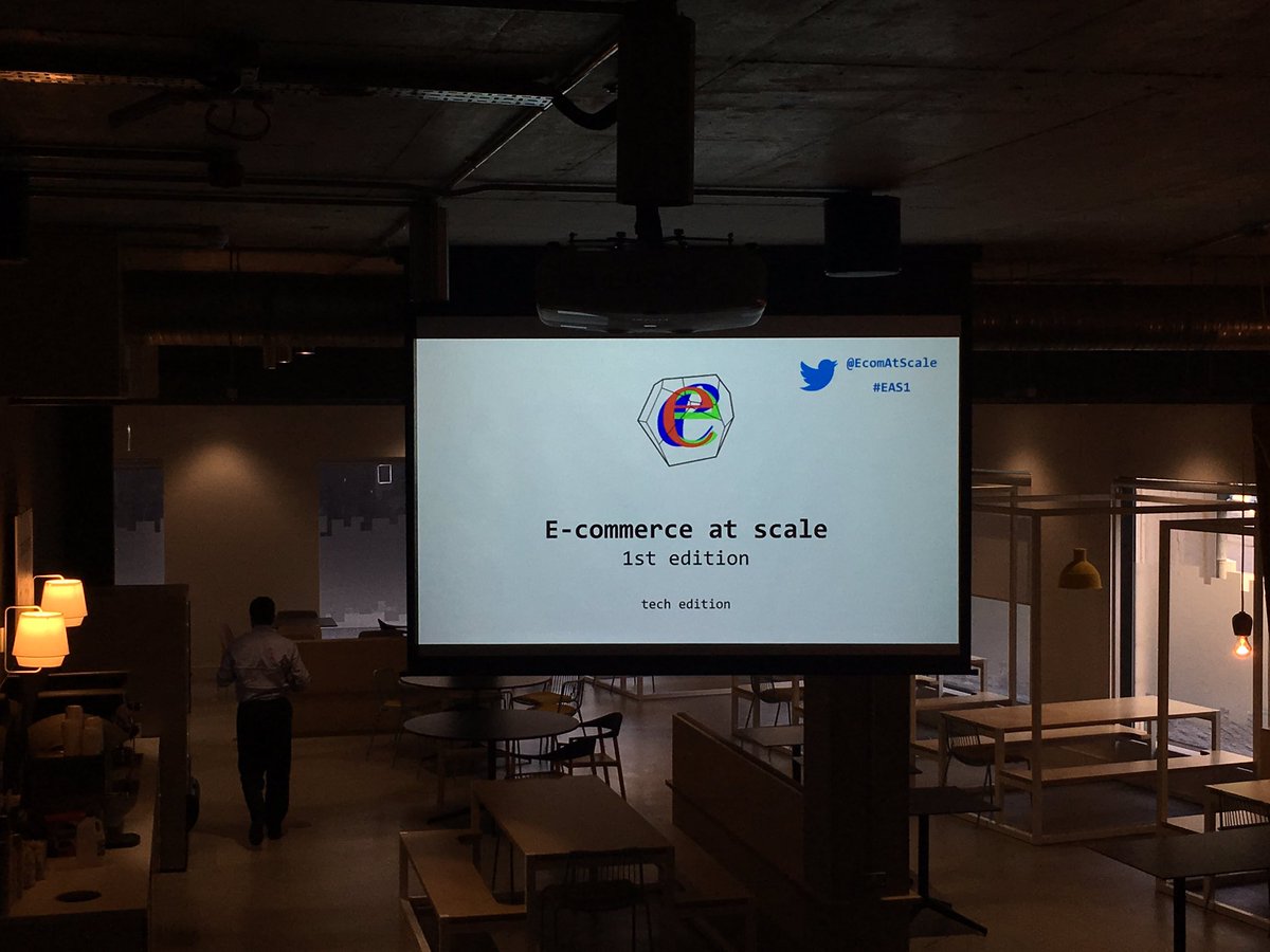 Campru5's tweet photo. Almost everything is ready for the first Smartbox meetup! @EcomAtScale #eas1 https://t.co/kXJvbbOBTS