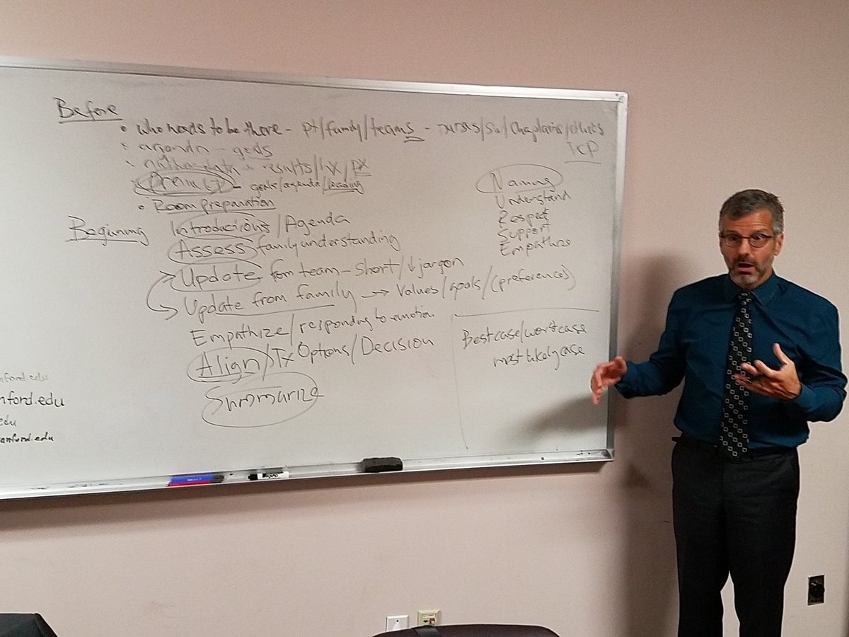 Dr. Randy Curtis list of steps and techniques for family meetings