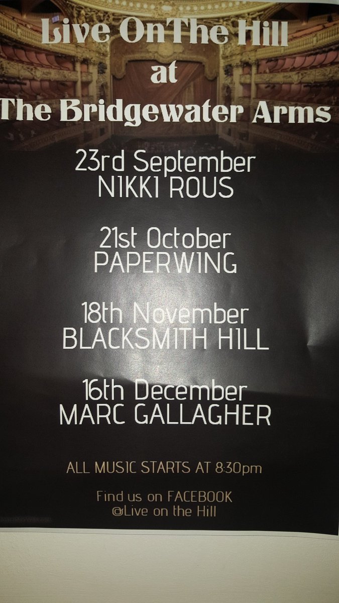 Dates for your diaries. Starting with the fabulous Nikki Rous tomorrow. Can't wait. @TTWI_Midlands <a href="/StaplesClaire/">claire staples</a> <a href="/henshawmusic/">Paul Henshaw</a>