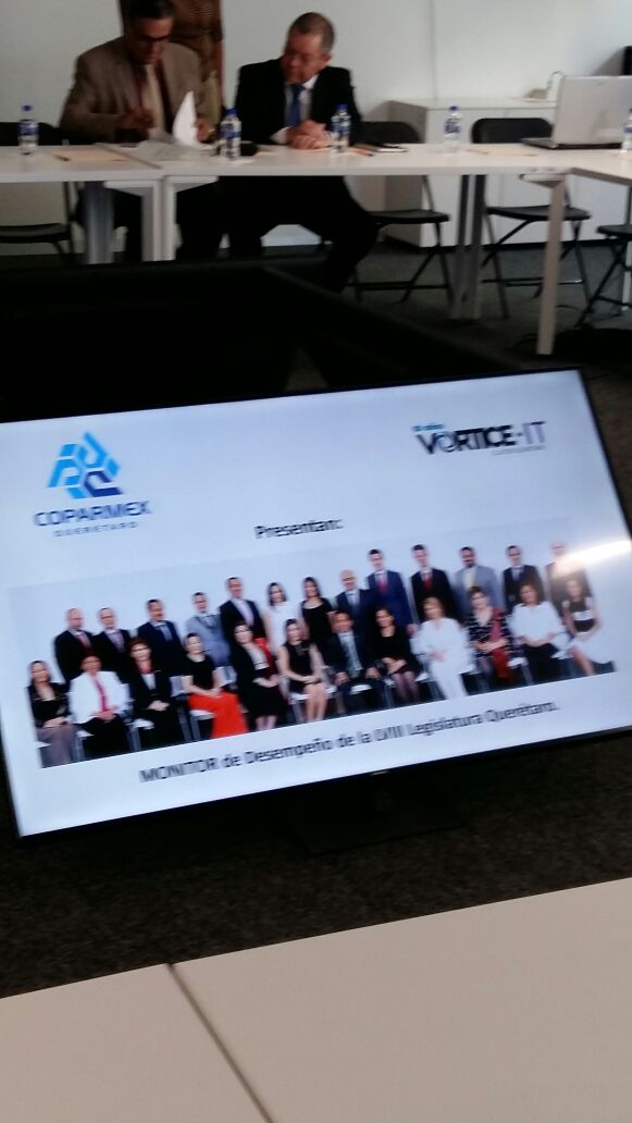 #Coparmex y #Vórtice en apoyo a la transparencia presentaron el Portal de Monitoreo de Desempeño de la #LVIII Legislatura de Querétaro