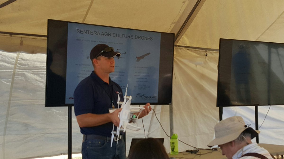 OhioStatePA's tweet photo. #FSR16 #sUAS demos Day 3! High interest in this #agtech. #precisionag #cfaes #myfsr https://t.co/4JhOjJqZmX