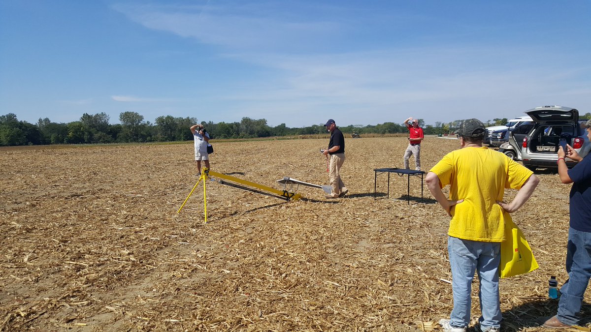 OhioStatePA's tweet photo. #FSR16 #sUAS demos Day 3! High interest in this #agtech. #precisionag #cfaes #myfsr https://t.co/4JhOjJqZmX
