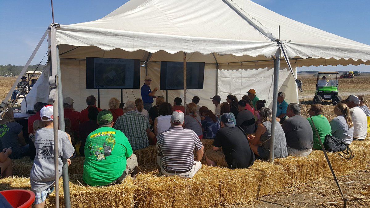 OhioStatePA's tweet photo. #FSR16 #sUAS demos Day 3! High interest in this #agtech. #precisionag #cfaes #myfsr https://t.co/4JhOjJqZmX