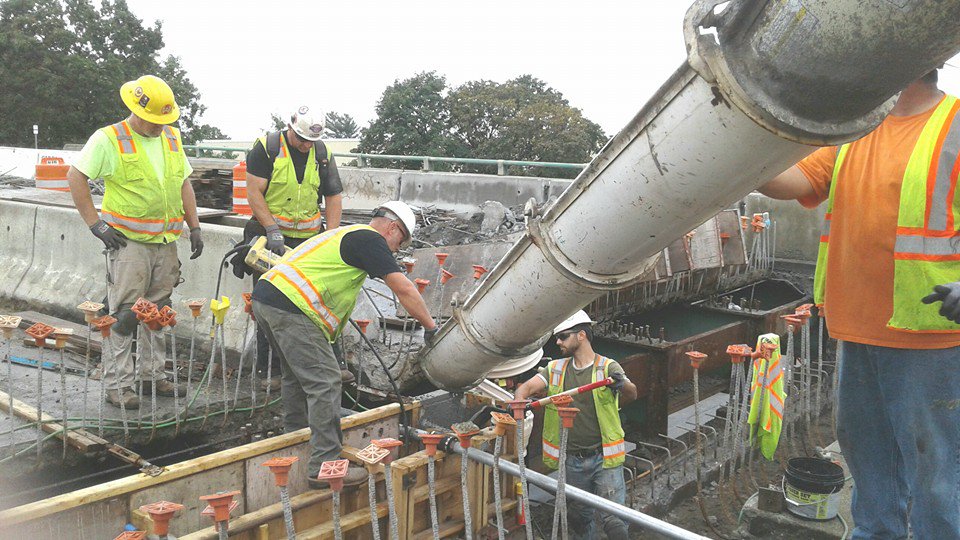 CardiCorp's tweet photo. Even rain couldn't stop this crew yesterday at the @tfgreenairport connector.  Currently 10 days ahead of schedule. https://t.co/DJ4DhpLH7s