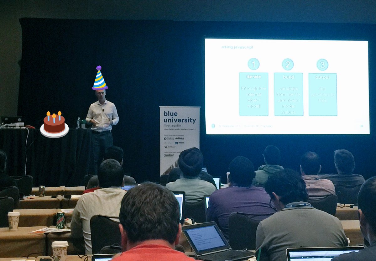 BluetoothSIG's tweet photo. In another bout of trivia, we learned it's @bluetooth_mdw's birthday! Happy birthday, Martin! #BluetoothU https://t.co/PBXshptulw