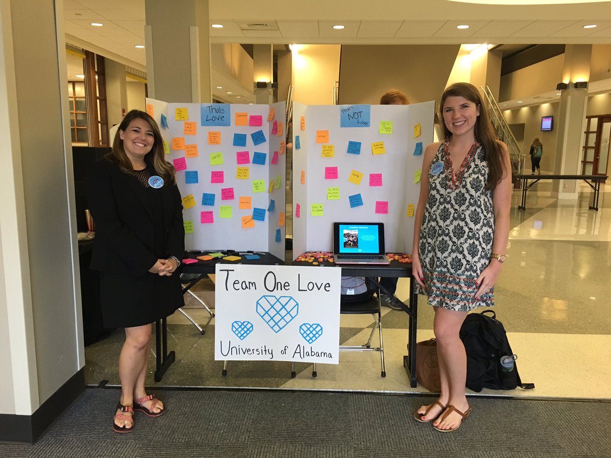 Mackenzie and members of Team One Love are talking about healthy &amp; unhealthy relationships today at the Ferg! <a href="/bamaonelove/">UA Team One Love</a> #MackRoss4Queen