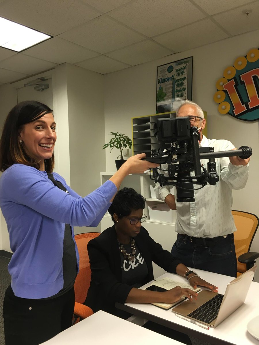 Impromptu camera woman <a href="/GabMangum/">Gabrielle Mangum</a> is helping out @tedwomen get some footage of <a href="/GoToCrystal/">Crystal D.  McDonald</a> on the job! #joinacrew