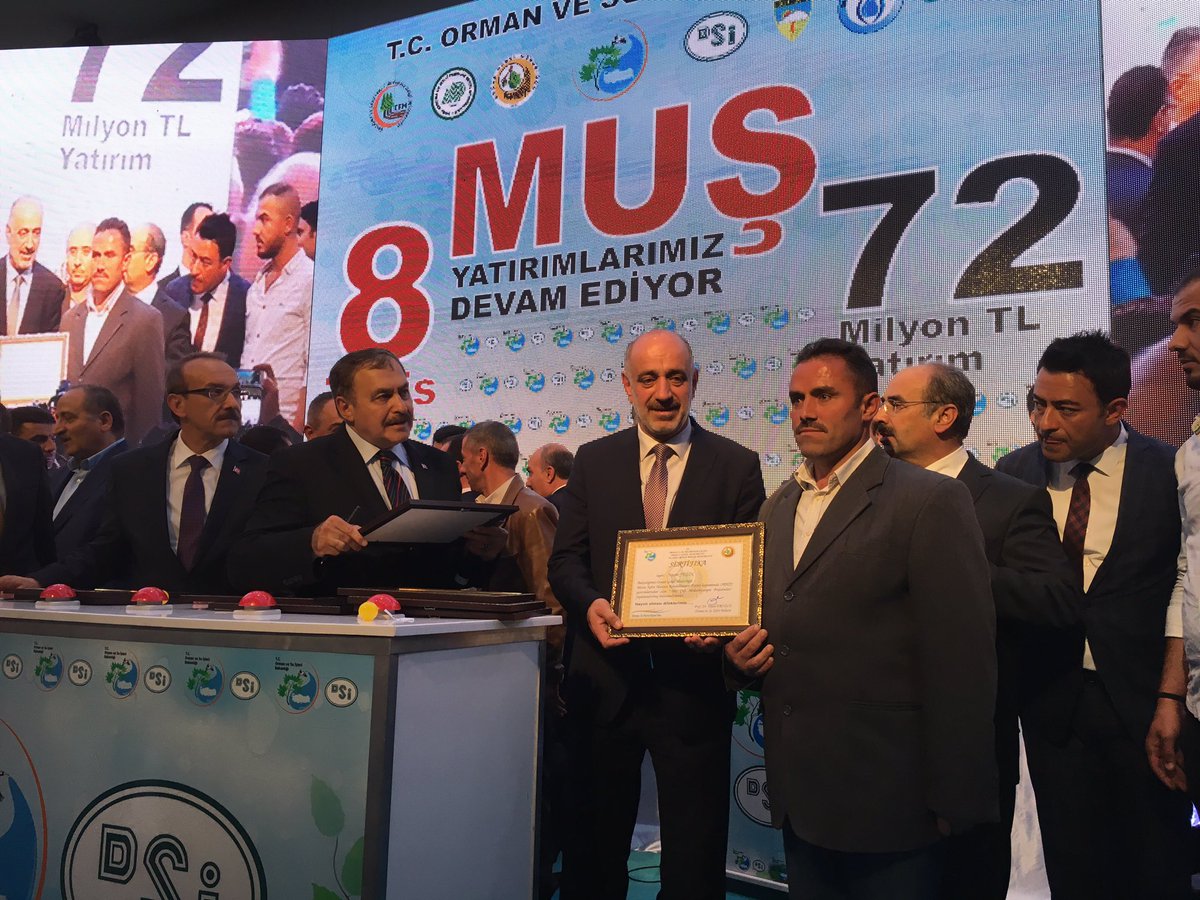 MUŞ'TA ORMAN VE SU İŞLERİ BAKANLIĞININ DEV YATIRIMLARI İÇİN TÖREN DÜZENLENDİ