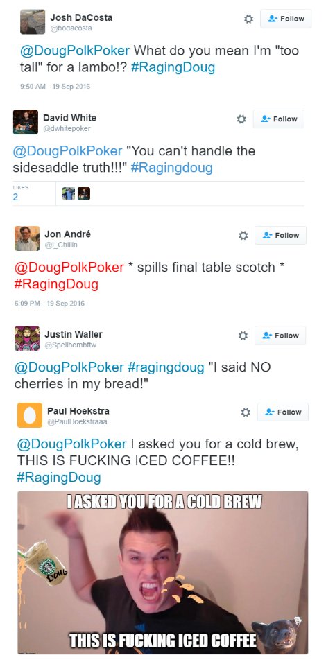 DougPolkVids's tweet photo. The winners of the #RagingDoug caption contest! https://t.co/E55YliQEBc
